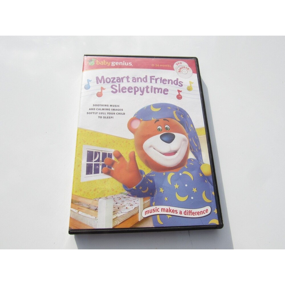 Baby Genius‎ Mozart and Friends Sleepytime DVD 2006 Musical Helper BONUS CD